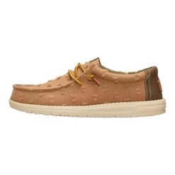 HeyDude Męskie Mokasyny Wally Well Worn. Brązowe mokasyny męskie Hey dude, z materiału. Za 329.00 zł.