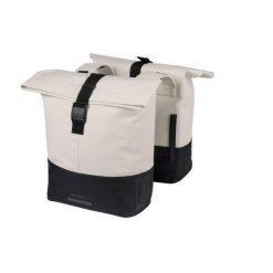 BASIL Cove podwójna torba rowerowa 28–32 L krem/czarny. Białe torebki klasyczne damskie BASIL, bez wzorów, bez dodatków. Za 357.95 zł.