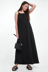 Sukienka maxi Orel MARELLA MONOCHROME. Sukienki damskie Marella, m, bez wzorów, bez kołnierzyka, bez ramiączek, maxi. W wyprzedaży za 759.20 zł.