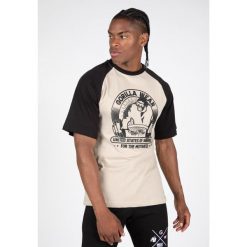 Oversized T-shirt Gorilla Wear Logan. Brązowe t-shirty męskie GORILLA WEAR, bez wzorów, z bawełny, bez kołnierzyka. Za 191.00 zł.