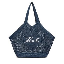 Torebka KARL LAGERFELD. Niebieskie torebki klasyczne damskie Karl Lagerfeld, bez wzorów, bez dodatków. Za 849.99 zł.