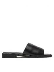 Lasocki Klapki RST-KM215-01 Czarny. Czarne klapki damskie Lasocki, bez wzorów, ze skóry, bez obcasa. Za 139.99 zł.