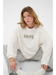 Kaffe Bluza w kolorze kremowym rozmiar: XXL. Brązowe bluzy bez kaptura damskie Kaffe, xxl. Za 165.99 zł.