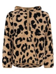 Zwillingsherz Bluza polarowa "Big Leo" w kolorze beżowym rozmiar: M. Brązowe bluzy z kapturem damskie Zwillingsherz, m, z polaru. Za 179.64 zł.