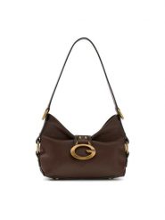 Guess Torebka 181918 Brązowy. Brązowe listonoszki damskie Guess, z aplikacjami, bez dodatków. Za 584.99 zł.