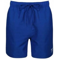 Spodnie treningowe męskie Reebok Swim Short Yale. Niebieskie spodnie sportowe męskie Reebok. Za 136.00 zł.