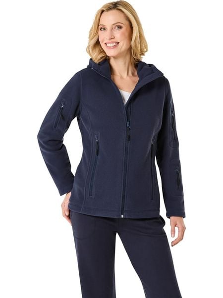 WITT WEIDEN Kurtka polarowa w kolorze granatowym rozmiar: 52/54. Niebieskie kurtki damskie WITT WEIDEN, bez wzorów, z polaru, bez kaptura. Za 41.30 zł.