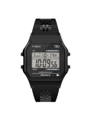 Timex Zegarek T80 TW2R79400 Czarny. Czarne, cyfrowe zegarki męskie Timex. Za 239.99 zł.