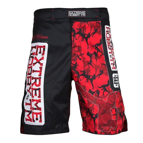 Spodenki do Grapplingu MMA BJJ K1 męskie EXTREME HOBBY RED WARRIOR. Czarne szorty męskie EXTREME HOBBY, bez wzorów, z poliesteru, sportowe. Za 218.00 zł.
