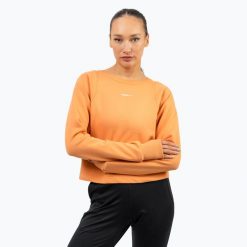 Bluza NEBBIA Gym Spirit Crop. Brązowe bluzy bez kaptura damskie Nebbia. Za 189.99 zł.