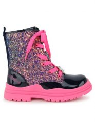 Billieblush Botki U20657 Granatowy. Niebieskie botki dziewczęce Billieblush, bez wzorów, ze skóry, bez ramiączek. Za 359.99 zł.