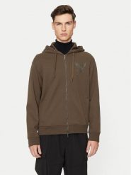 Armani Exchange Bluza 6DZMAF ZJKBZ 1897 Zielony Regular Fit. Zielone bluzy bez kaptura męskie Armani Exchange, m, z bawełny. Za 359.99 zł.