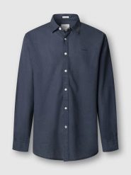 Pepe Jeans Koszula "Payon" - Regular fit - w kolorze granatowym rozmiar: M. Niebieskie koszule męskie Pepe Jeans, m, bez wzorów, z jeansu, bez kołnierzyka, bez ramiączek. Za 135.49 zł.