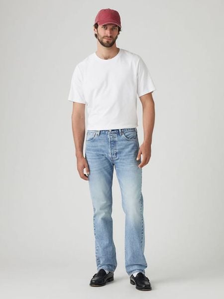 Levi's Dżinsy "501" - Straight fit - w kolorze błękitnym rozmiar: W29/L32. Niebieskie jeansy męskie Levi's. Za 181.76 zł.