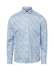 Finshley & Harding koszula biznesowa Mężczyźni Slim Fit Bawełna niebieski, 42. Niebieskie koszule męskie Finshley & Harding, m, bez wzorów, z bawełny, bez kołnierzyka, bez ramiączek. Za 199.95 zł.