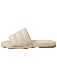 GANT Footwear Skórzane klapki "Khiria" w kolorze beżowym rozmiar: 40. Brązowe klapki damskie GANT Footwear, bez wzorów, z materiału, bez obcasa. Za 180.06 zł.