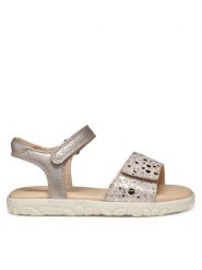 Geox Sandały J Haiti J028ZA 007NF C8W2U S Różowy. Czerwone sandały dziewczęce Geox, ze skóry, bez zapięcia. Za 159.99 zł.