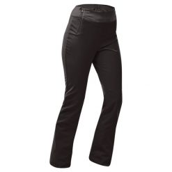 Spodnie narciarskie damskie Wedze 500 slim. Czarne spodnie dresowe damskie WED'ZE, bez wzorów, z materiału, sportowe. Za 299.99 zł.