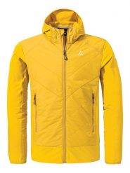 Schöffel Kurtka hybrydowa "Style Blaueis" w kolorze żółtym rozmiar: 50. Żółte kurtki outdoor męskie Schöffel, bez wzorów, z materiału, bez kaptura. Za 295.86 zł.