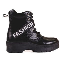 W. Potocki Botki dziewczęce Potocki fashion czarne. Czarne botki dziewczęce bez wzorów, bez ramiączek. Za 202.10 zł.