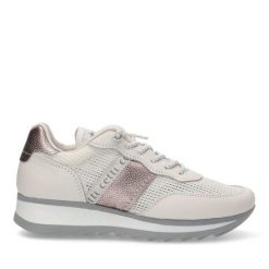 Buty CETTI C849SRA V25 Biały. Białe buty sportowe na co dzień damskie QUERCETTI, bez wzorów, ze skóry. Za 406.99 zł.