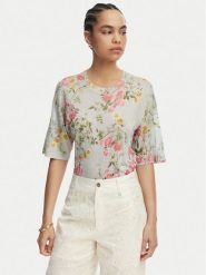 Liu Jo Sweter WA6422 MA71N Niebieski Regular Fit. Niebieskie swetry klasyczne damskie Liu Jo, xl, z wiskozy, bez kołnierzyka. Za 649.99 zł.