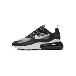 Buty Nike Air Max 270 React Czarny/Szary. Szare buty sportowe na co dzień męskie Nike, z gumy, bez zapięcia, trekkingowe, nike air max. Za 653.15 zł.