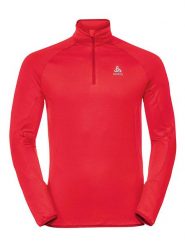 Odlo Bluza polarowa "Berra Light" w kolorze czerwonym rozmiar: S. Czerwone bluzy bez kaptura męskie Odlo, bez wzorów, z polaru, sportowe, bez kołnierzyka, bez ramiączek. Za 100.99 zł.