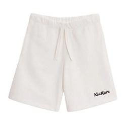 Spodenki KIKERS Białe Fleece. Białe szorty męskie Kickers, z bawełny, bez kołnierzyka. Za 155.10 zł.