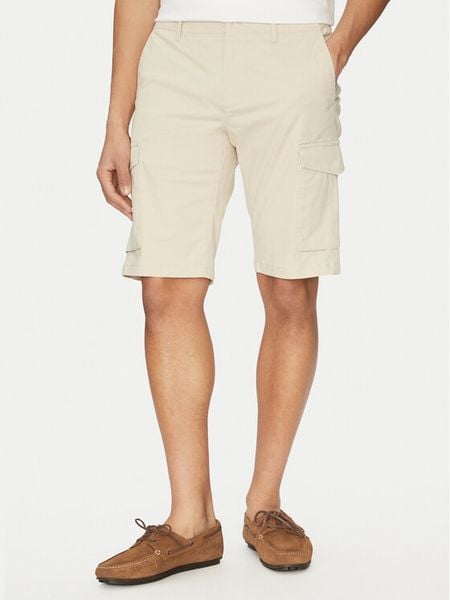 Tommy Hilfiger Szorty materiałowe John MW0MW31244 Beżowy Regular Fit. Brązowe szorty męskie Tommy Hilfiger, bez wzorów, z bawełny. Za 229.99 zł.