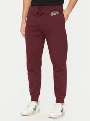 Gap Spodnie dresowe 542221-01 Czerwony Regular Fit. Czerwone spodnie dresowe męskie GAP, bez wzorów, z bawełny. Za 129.99 zł.