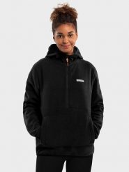 Siroko Bluza polarowa "Avoriaz" w kolorze czarnym rozmiar: XXL. Czarne bluzy z kapturem damskie SIROKO, xxl, z polaru. Za 144.58 zł.