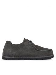 Birkenstock Półbuty Utti Lace Low 1032743 Szary ciemny. Szare półbuty damskie Birkenstock, bez wzorów, ze skóry, bez obcasa, na płaskiej podeszwie. Za 719.99 zł.