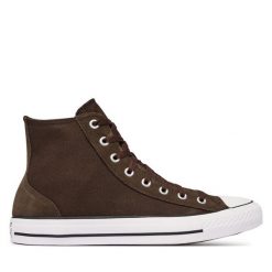 Trampki Converse. Brązowe trampki i tenisówki męskie Converse, bez wzorów, bez zapięcia. Za 349.99 zł.