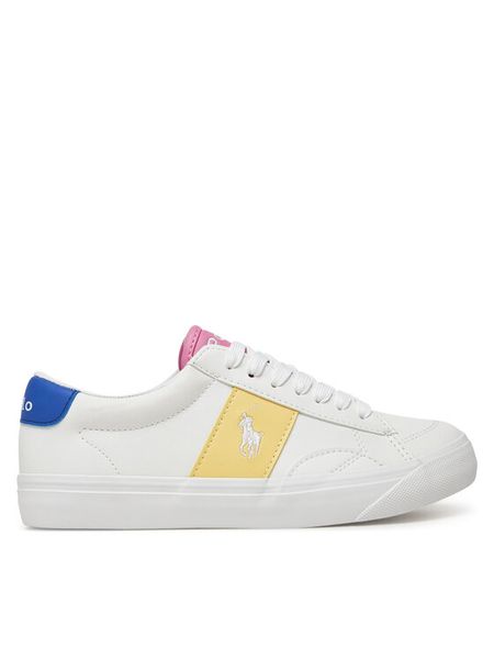 Polo Ralph Lauren Sneakersy Ryley RL02447101 Biały. Białe buty sportowe dziewczęce Polo Ralph Lauren, bez wzorów, ze skóry, bez zapięcia. Za 219.99 zł.