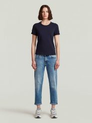 G-Star Dżinsy - Boyfriend fit - w kolorze niebieskim rozmiar: W28/L34. Niebieskie jeansy damskie G-Star, z podwyższonym stanem. Za 255.06 zł.