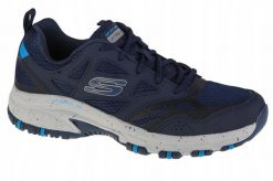 Buty do chodzenia Męskie Skechers Skechers Hillcrest. Niebieskie buty trekkingowe męskie Skechers, z gumy, bez zapięcia, outdoorowe. Za 269.99 zł.