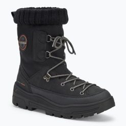 Śniegowce męskie Napapijri Herb. Czarne buty zimowe męskie Napapijri, na zimę, bez zapięcia. Za 429.99 zł.