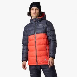 Kurtka puchowa Wędrówki męska Swedemount Östersund Down Jacket 2.0 wodoodporna. Brązowe kurtki męskie SWEDEMOUNT, m, bez wzorów, z puchu, sportowe, bez kaptura. Za 746.00 zł.