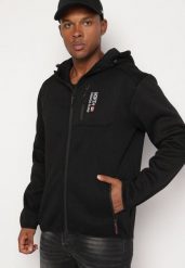 Czarna Bluza z Kapturem Rozpinana z Kieszeniami Anarito. Czarne bluzy z kapturem męskie Born2be, l. Za 129.99 zł.