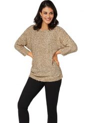 WITT WEIDEN Sweter w kolorze jasnobrązowym rozmiar: 52. Brązowe swetry klasyczne damskie WITT WEIDEN, bez kołnierzyka. Za 78.28 zł.