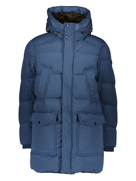 Woolrich Parka puchowa w kolorze granatowym rozmiar: XXL. Niebieskie parki męskie Woolrich, xxl, bez wzorów, z puchu. Za 2,617.45 zł.
