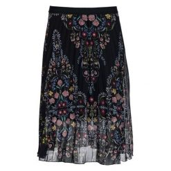 Desigual spódnica damska Frida 36, czarny. Czarne spódniczki damskie Desigual, na lato, bez wzorów, z materiału, maxi. W wyprzedaży za 335.00 zł.