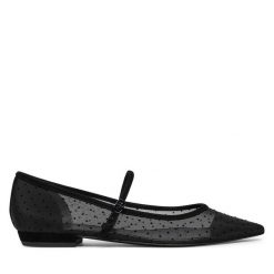 Baleriny Tory Burch. Czarne baleriny damskie Tory Burch, bez wzorów, bez obcasa. Za 939.99 zł.