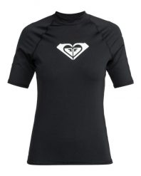 Damska koszulka lycrowa UPF50 do snorkelingu. Czarne bikini damskie Roxy, xl, bez wzorów, z dżerseju, bez kołnierzyka. Za 129.99 zł.