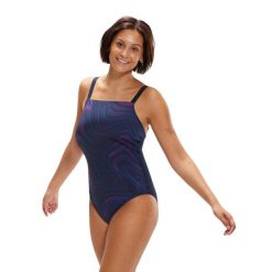 Strój pływacki jednoczęściowy damski Speedo AmberGlow Shaping. Niebieskie stroje jednoczęściowe damskie Speedo, xs, bez wzorów. Za 189.99 zł.