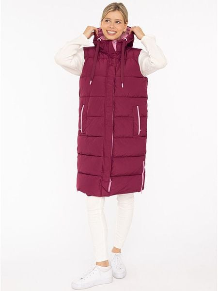 Zwillingsherz Kamizelka pikowana "Smile" w kolorze fioletowym rozmiar: M. Różowe kamizelki damskie Zwillingsherz, m. Za 335.82 zł.