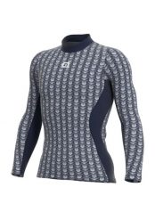 Koszulka termoaktywna męska Alé Cycling Cubes. Niebieskie bielizna termoaktywna męska ALÉ CYCLING, m, bez wzorów, z materiału. Za 283.65 zł.