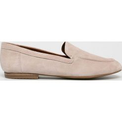 Tamaris - Mokasyny. Brązowe mokasyny damskie Tamaris, z materiału. W wyprzedaży za 189.90 zł.