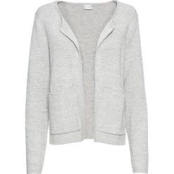 Żakiet dzianinowy bonprix jasnoszary melanż. Szare marynarki i żakiety damskie bonprix, bez wzorów, z dzianiny. Za 79.99 zł.